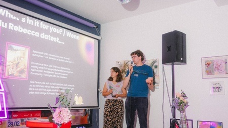 💖 LOVE AT FIRST SLIDE Hamburg | Presenter Ticket | Power Point Dating by Rausgegangen 💖