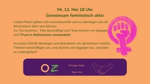 Gemeinsam feministisch aktiv werden!