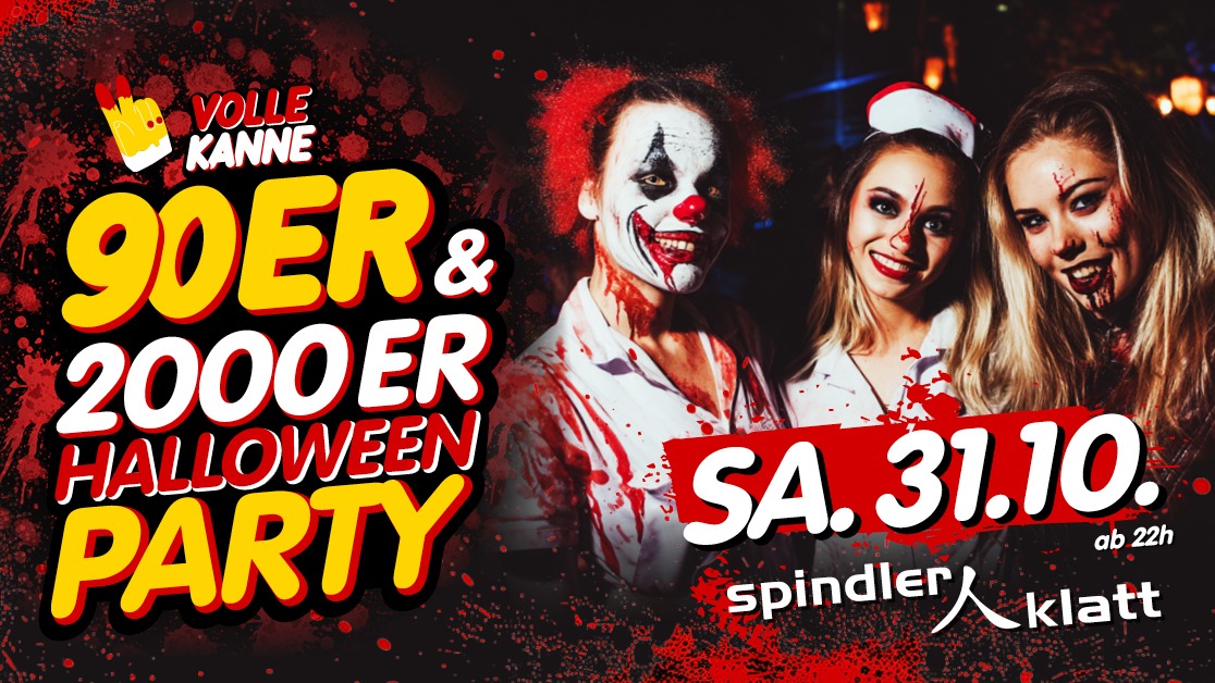 Volle Kanne 90er & 2000er – Halloween Party