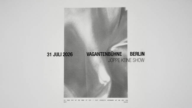 JOPPE LIVE @ Vagantenbühne Berlin