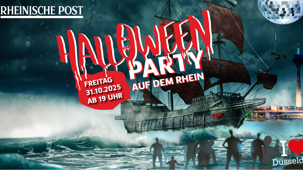 Halloween Party 2025 x Rhein, Düsseldorf der Rheinischen Post