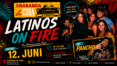 Latinos on Fire – DJ Pancho | Salsa, Bachata & Latin Beats in Düsseldorf