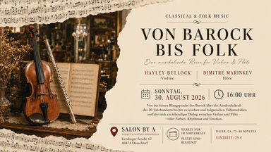 Von Barock bis Folk – Eine musikalische Reise für Violine & Flöte