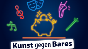 Kunst gegen Bares - 10 KünstlerInnen - 10 Minuten - dein Applaus entscheidet!