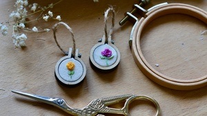 Mini Embroidery: Keychains