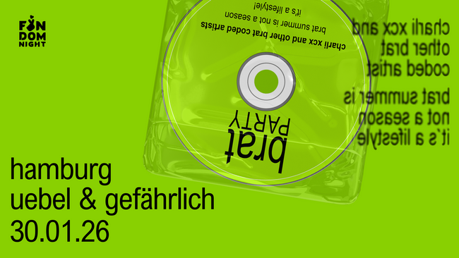 brat party • w/ charli xcx & other brat coded artists • hamburg