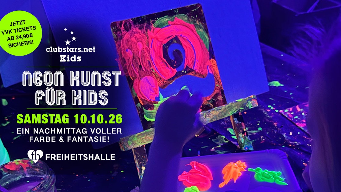 Neon Kunst für Kids – Kreativnachmittag für Familien