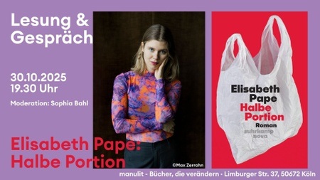Lesung - "Halbe Portion" von Elisabeth Pape