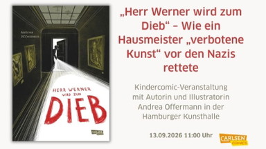 Kindercomic-Veranstaltung mit Autorin und Illustratorin Andrea Offermann in der Hamburger Kunsthalle