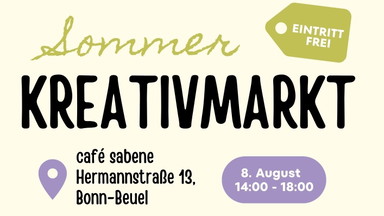 Sommer Kreativmarkt im café sabene mit DIY Ecke