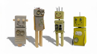 Sommerferien-Workshop: Holzwerkstatt: Mr:s Roboto I Für 6 - bis 10-Jährige