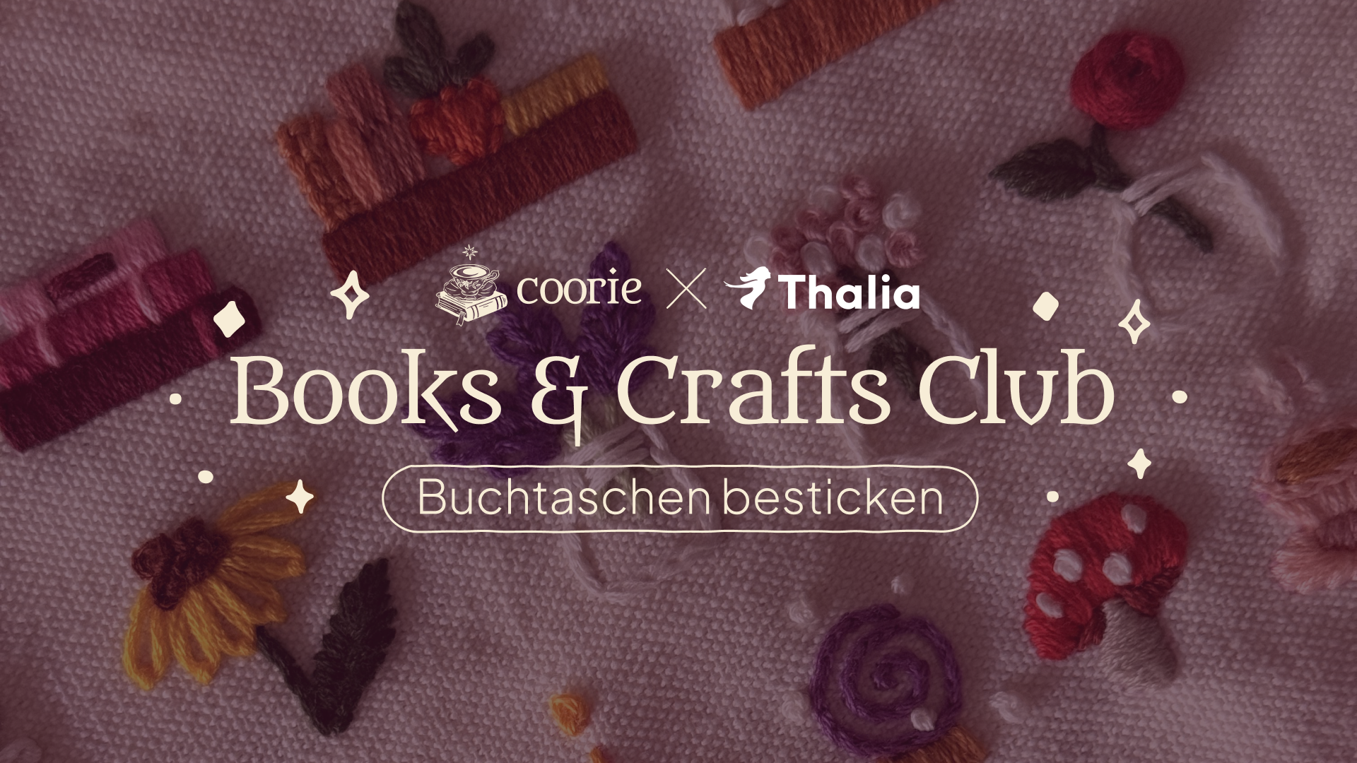 Books & Crafts Club - Buchtaschen besticken ✨
