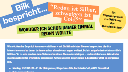 Bilk bespricht... "Reden ist Silber, Schweigen ist Gold?"