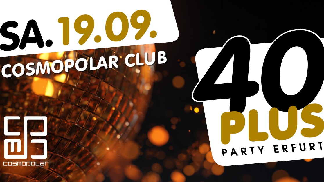 Titelbild der Veranstaltung 40plus Party Erfurt