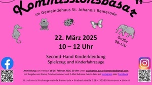 Kommissionsbasar für Kinderbekleidung, Schuhe & Spielzeuge