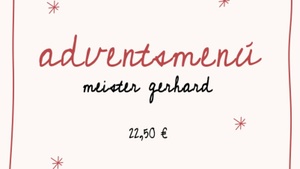 Advent Menü