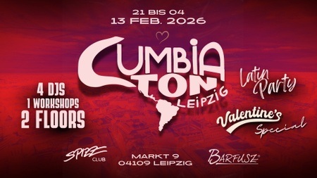 Cumbiaton Leipzig ❤️🌴 Latin Party - Valentine’s Special 🌴❤️  · 🔥2 FLOORS 🔥