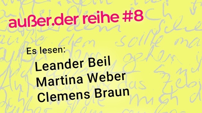 außer.der reihe #8 - Präsentation außer.dem 32 und Lesung