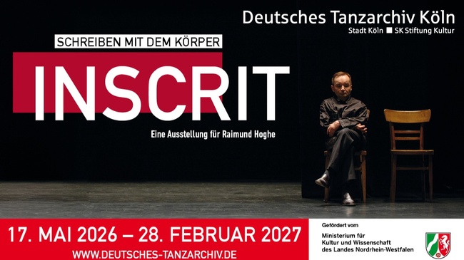 Ausstellungseröffnung | INSCRIT - Schreiben mit dem Körper | Eine Ausstellung für Raimund Hoghe