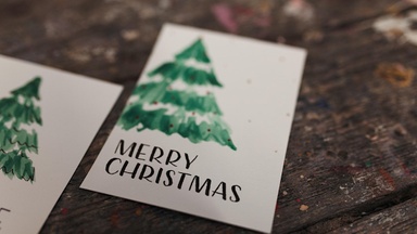 Handlettering für Familien: Gestalte deine eigenen Weihnachtskarten | Ab 9 Jahren