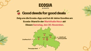 Good deeds for good deals – Ecosia schenkt dir Kaffee, Yoga und mehr!