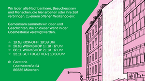 PLACE TO BE – Workshop 1 – Was macht unser Viertel besonders? Was fehlt uns? Was wünschen wir uns?