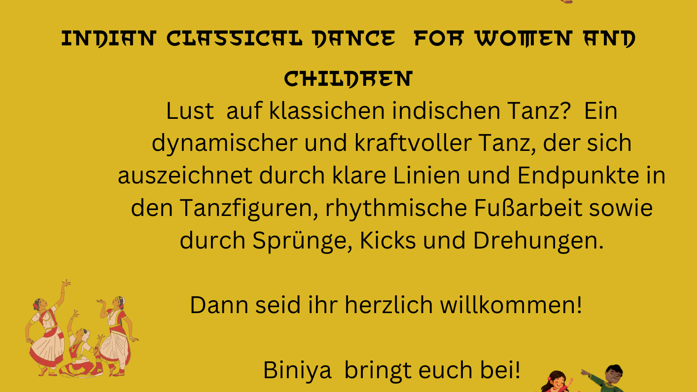 Indian classical dance for women and children