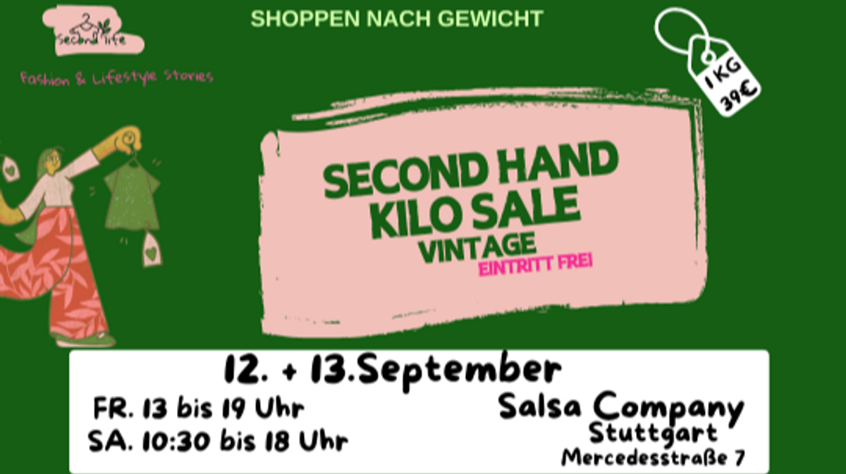 Secondhand Vintage Kilo Sale Stuttgart Pop-up Event
