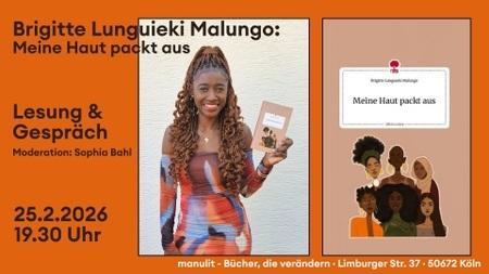 Lesung - "Meine Haut packt aus" von Brigitte Lunguieki Malungo