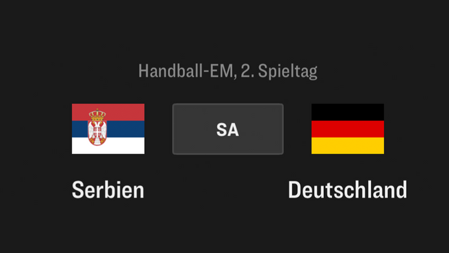 HANDBALL EM // SERBIEN - DEUTSCHLAND // LIVE IM BACKYARD