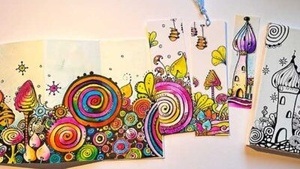 Zeichenkurs Hundertwasser - Achtsames Zeichnen nach der Zentangle-Methode