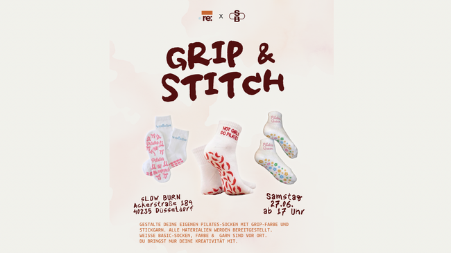 Grip & Stitch | Create your own pilates socks