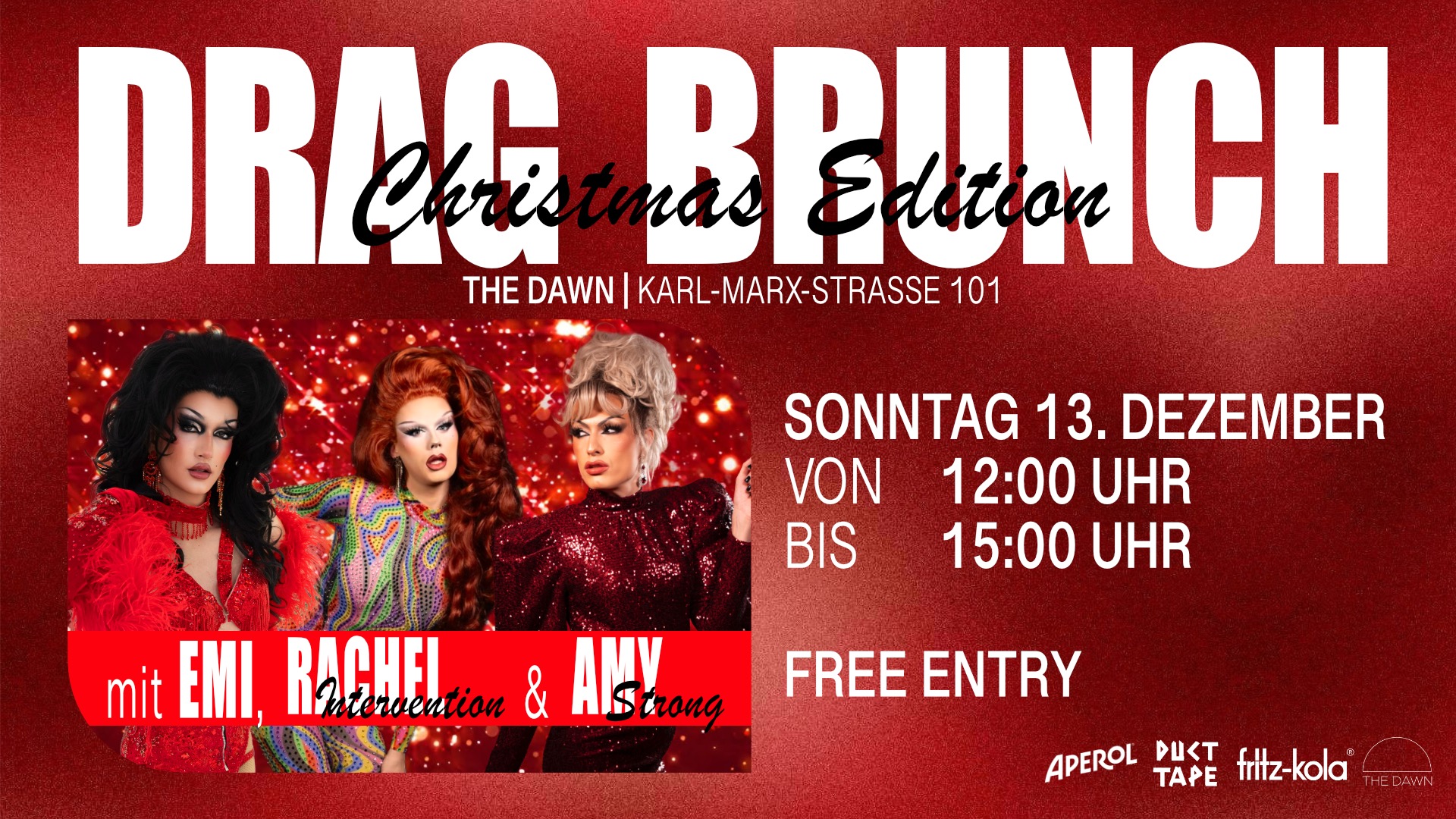 DRAG BRUNCH - Christmas Edition // sponsored by Fritz-Kola