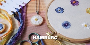 Embroider Tiny Flowers & Turn One into a Pendant in Hamburg