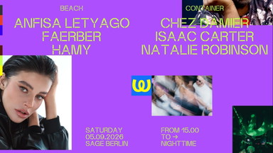 Watergate Open Air with Anfisa Letyago, Chez Damier, Isaac Carter, Natalie Robinson