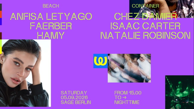 Watergate Open Air with Anfisa Letyago, Chez Damier, Isaac Carter, Natalie Robinson