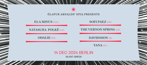 Ólafur Arnalds' OPIA returns to Silent Green!