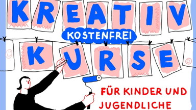 Kinderworkshop Drucken mit Musterwalzen