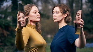 Dicke entzündete Mandeln