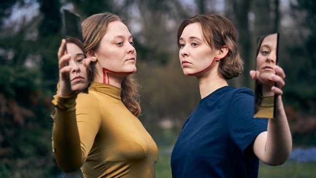 Dicke entzündete Mandeln