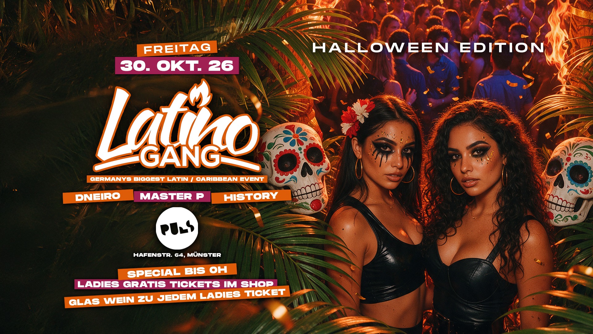 PULS CLUB MÜNSTER | HALLOWEEN EDITION | LATINO GANG | GERMANYS BIGGEST LATIN & CARIBBEAN EVENT