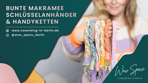 Knüpfe bunte Makramee Schlüsselanhänger & Handyketten