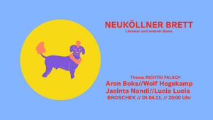 Neuköllner Brett - Literatur und anderer Bums