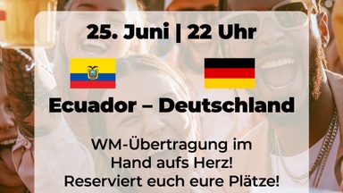 WM-Übertragung | Ecuador – Deutschland