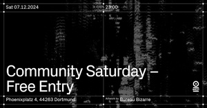 Community Saturday – Free Entry