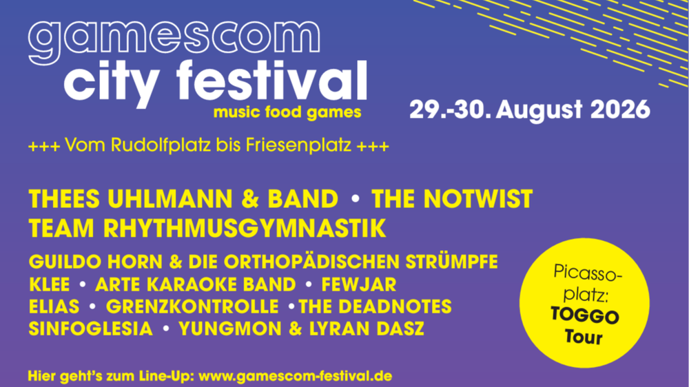 gamescom city festival - Samstag 29.08.2026