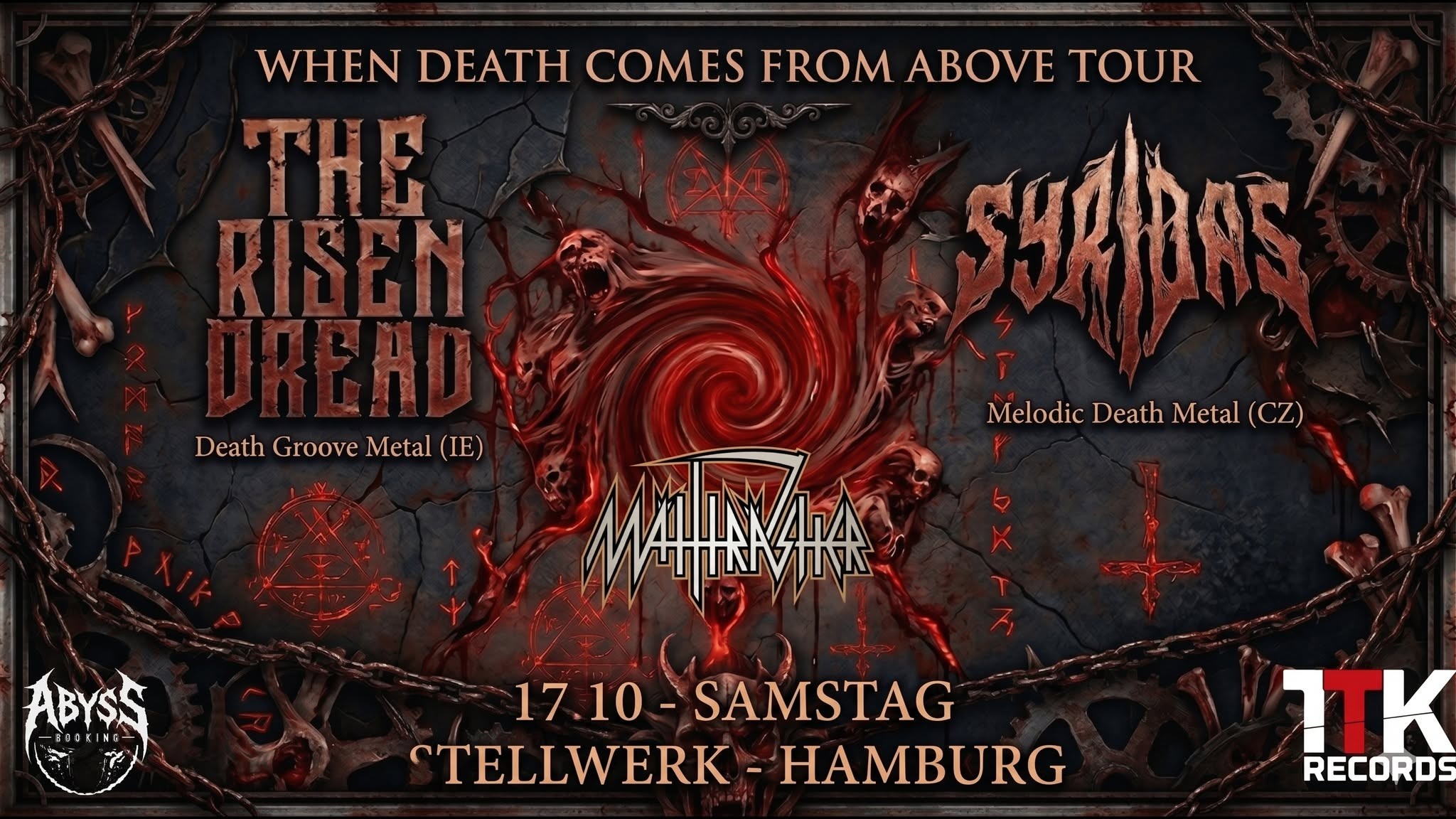 The Risen Dread & Syridas | When Death Comes From Above Tour | Hamburg