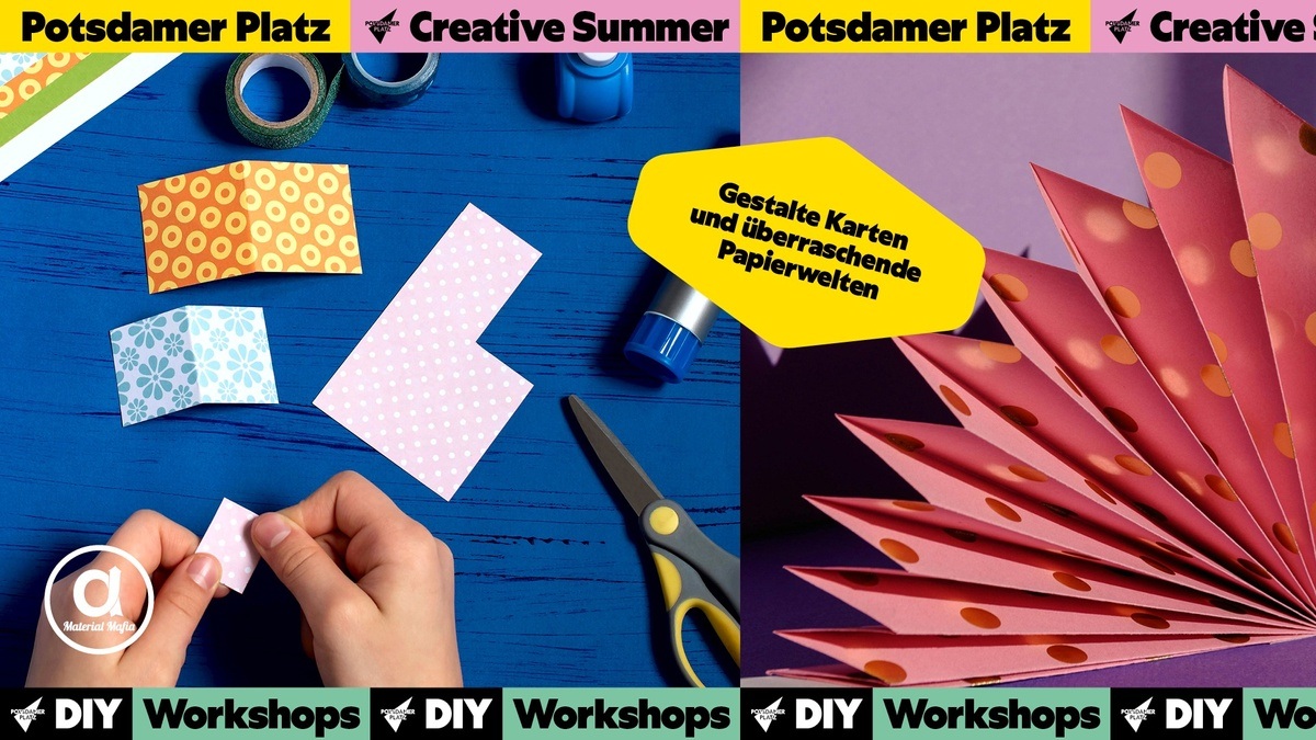 Scrapbooking 3D-Pop-up-Karten | Creative Summer Potsdamer Platz