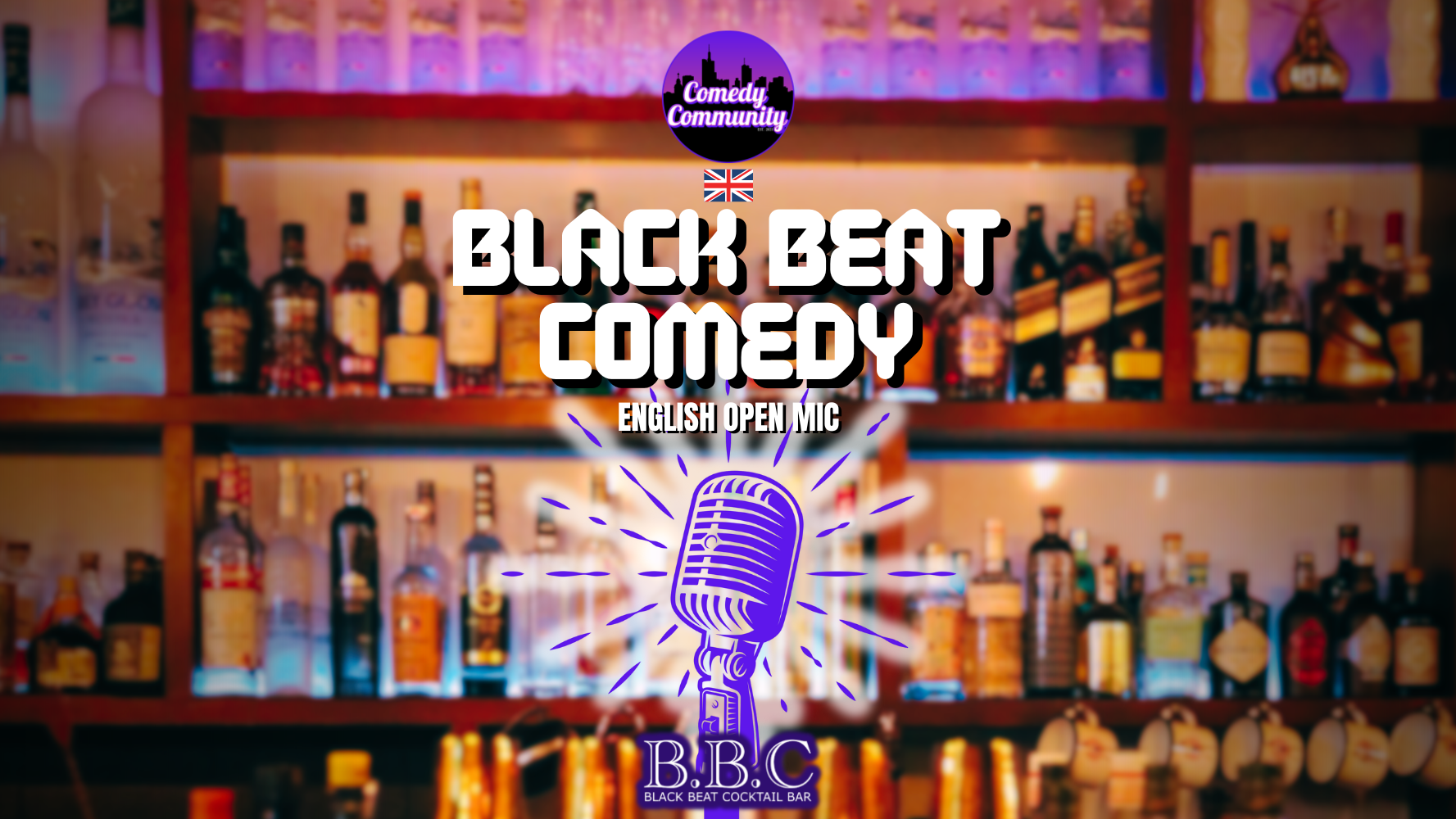 Black Beat Comedy & Cocktails (English)