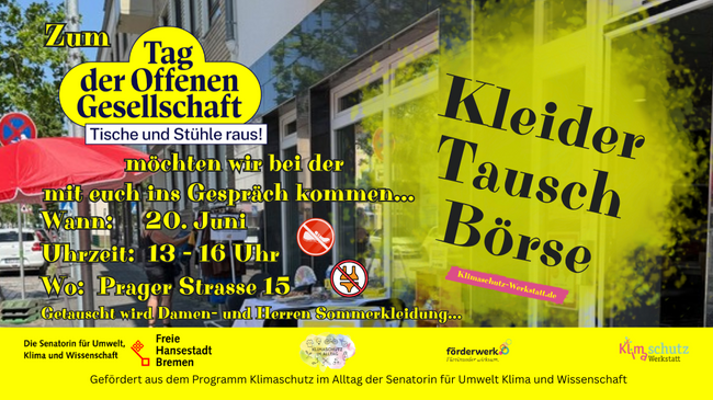 KleiderTauschBörse und Tag der offenen Gesellschaft